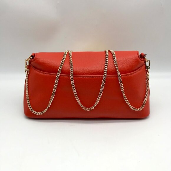 I.N.C. International Concepts Orange Avahh Sculpted Clutch Bag - Picture 2 of 11
